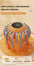 Massage Heads Orange Scalp Head Massager Red Light Vibrator Octopus Scratcher For Relaxation Stress