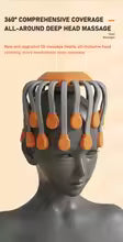 Massage Heads Orange Scalp Head Massager Red Light Vibrator Octopus Scratcher For Relaxation Stress