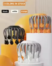 Massage Heads Orange Scalp Head Massager Red Light Vibrator Octopus Scratcher For Relaxation Stress